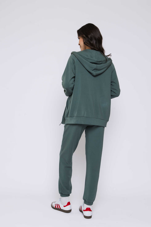 Tina-Luxe Fleece Oversized Zip Hoody